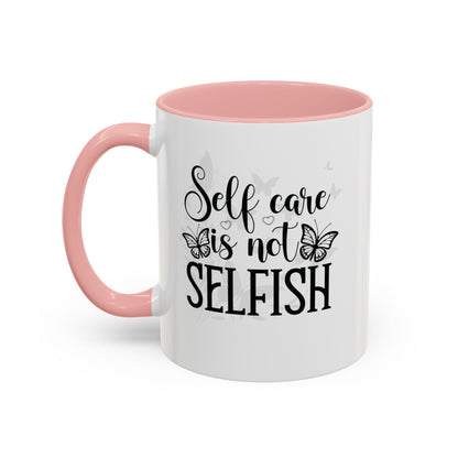 Neutral Butterflies Floral Coffee Mug Self Care Quote Coffee Lover Gift