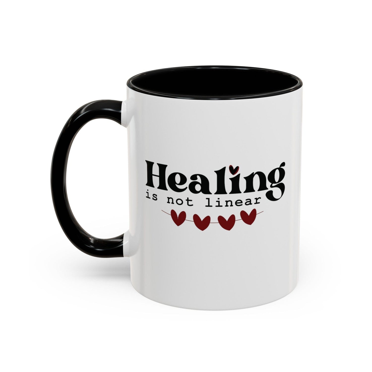 Ruby String of Hearts Ceramic Coffee Mug Motivational Quote Coffee Lover Gift