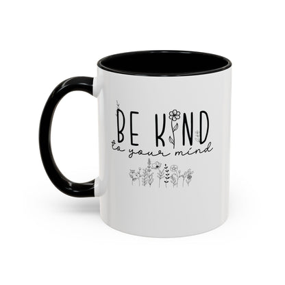 Cute Floral Ceramic Coffee Mug with Motivational Quote Coffee Lover Gift