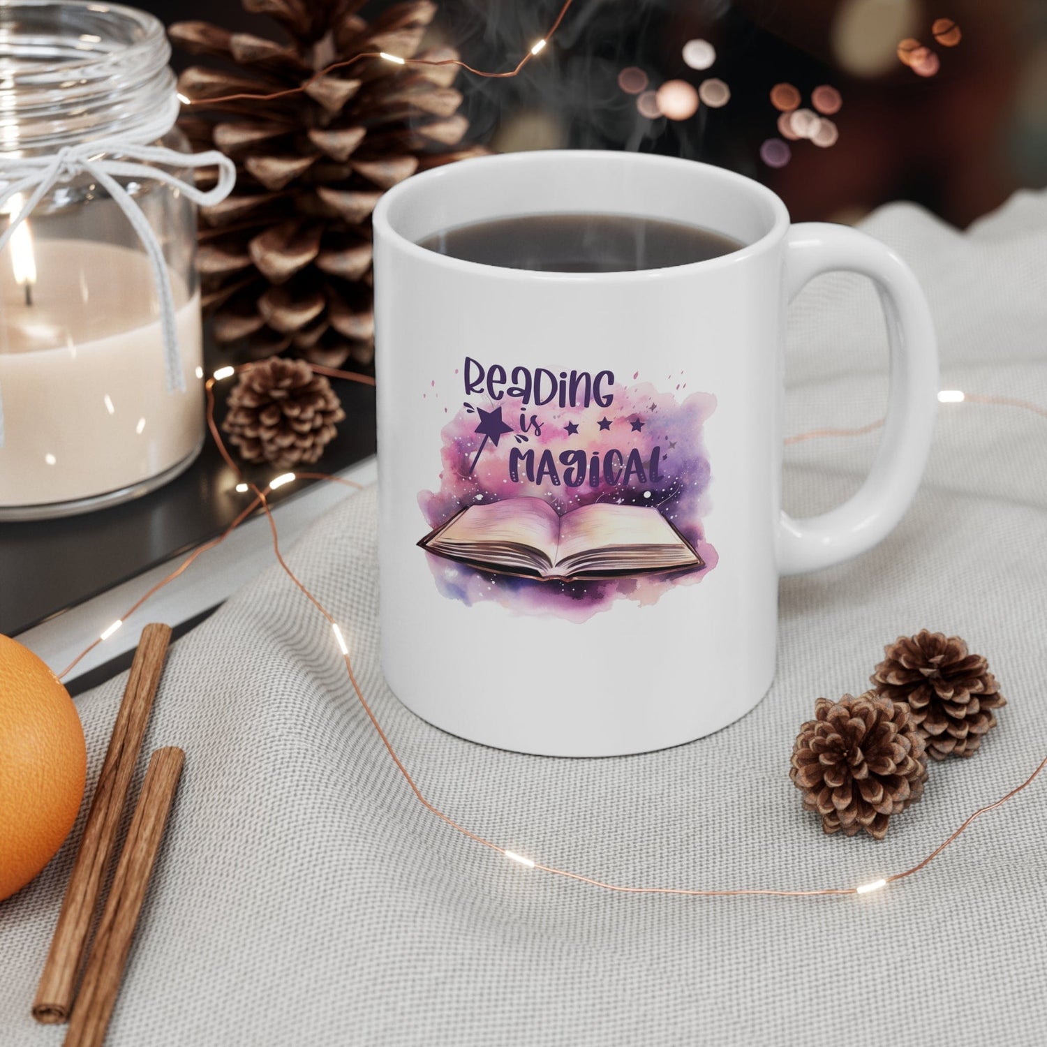 Bookish Mug, Celestial Mug, Booktrovert, Bookish Quotes, Beautiful Watercolor Book, Book Lover Gift