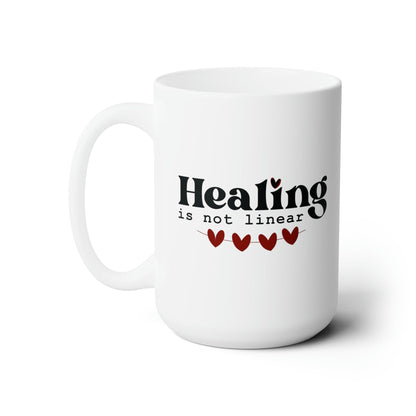 Ruby String of Hearts Ceramic Coffee Mug Motivational Quote Coffee Lover Gift