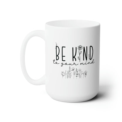 Cute Floral Ceramic Coffee Mug with Motivational Quote Coffee Lover Gift